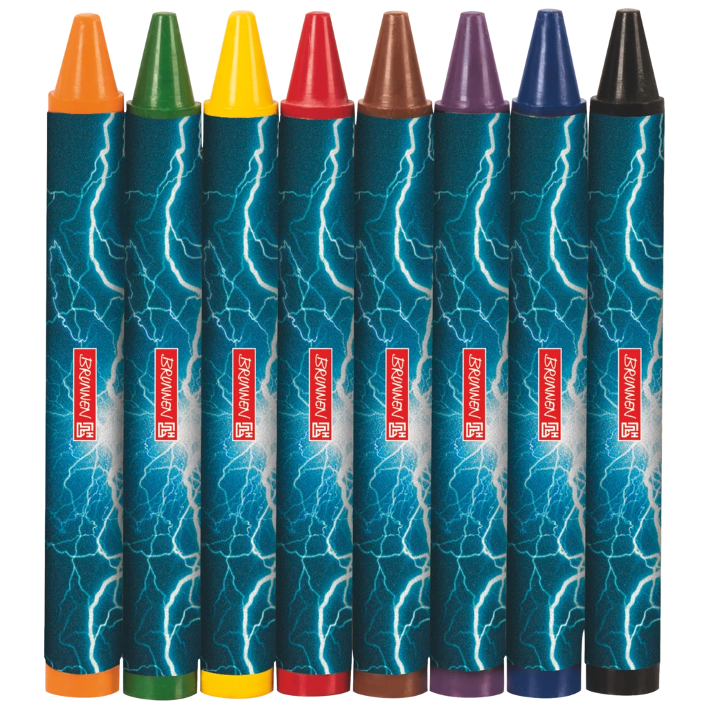 Wax Crayon Set Ninja Power | petrol/black, 8 piece(s)