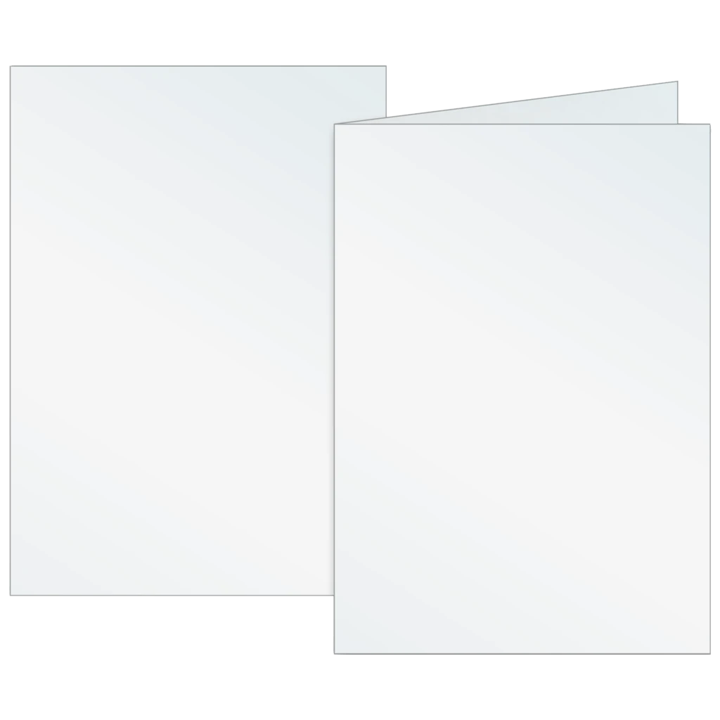 Vikbara kort Universellt papper | A6, 105×150 mm, 160 g/m², pärlvit, 10 styck