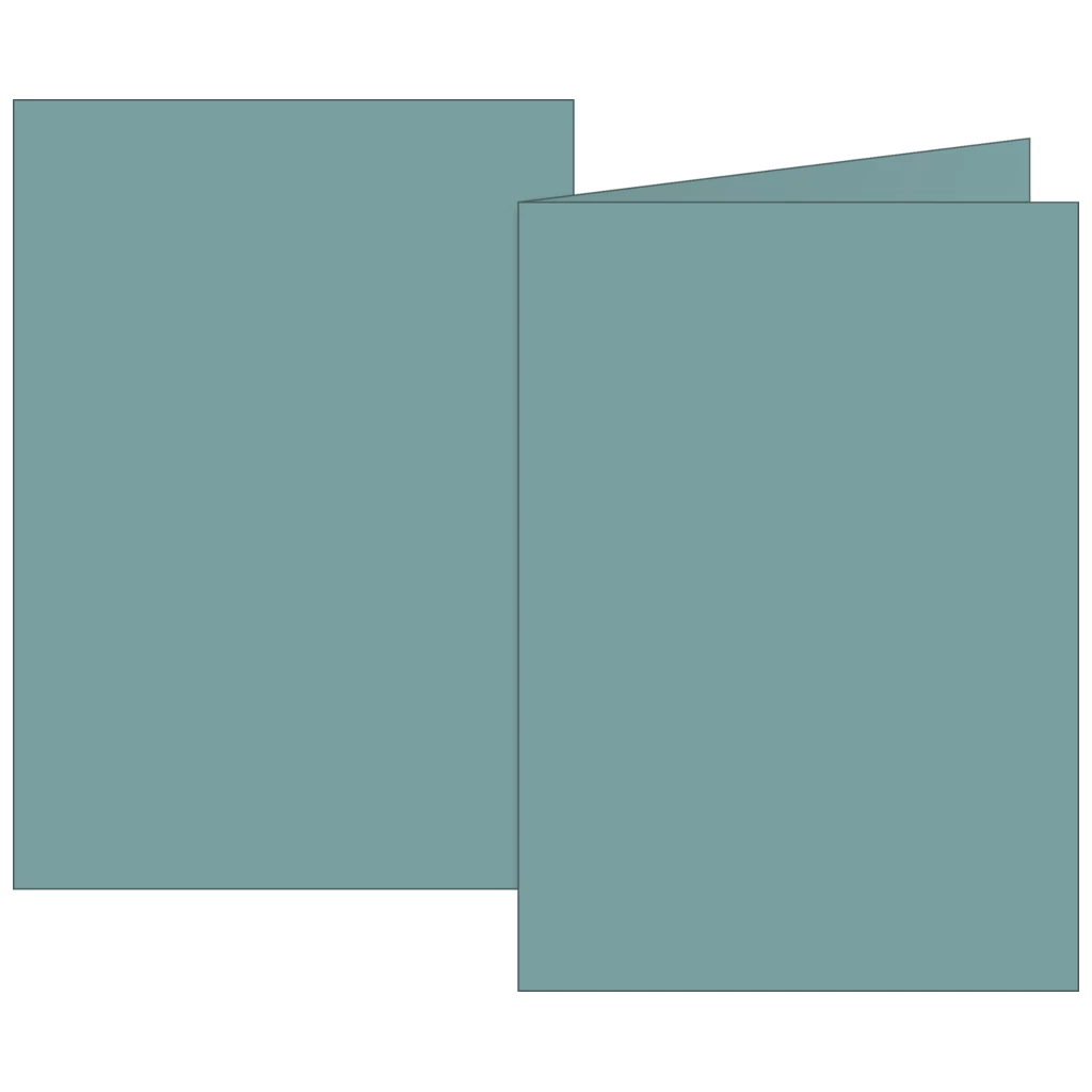 Vikbara kort Universellt papper | A6, 105×150 mm, 160 g/m², petrol, 10 styck
