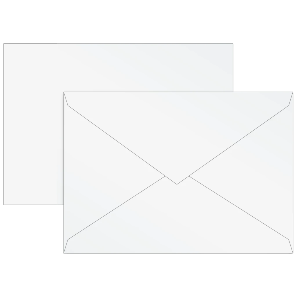 Kuvert Universellt papper | B6, 80 g/m², pärlvit, 10 styck