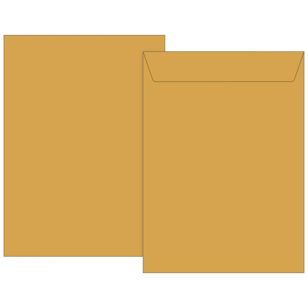 Kuvert | 229×324 mm, C4, 90 g/m², brun, 10 styck