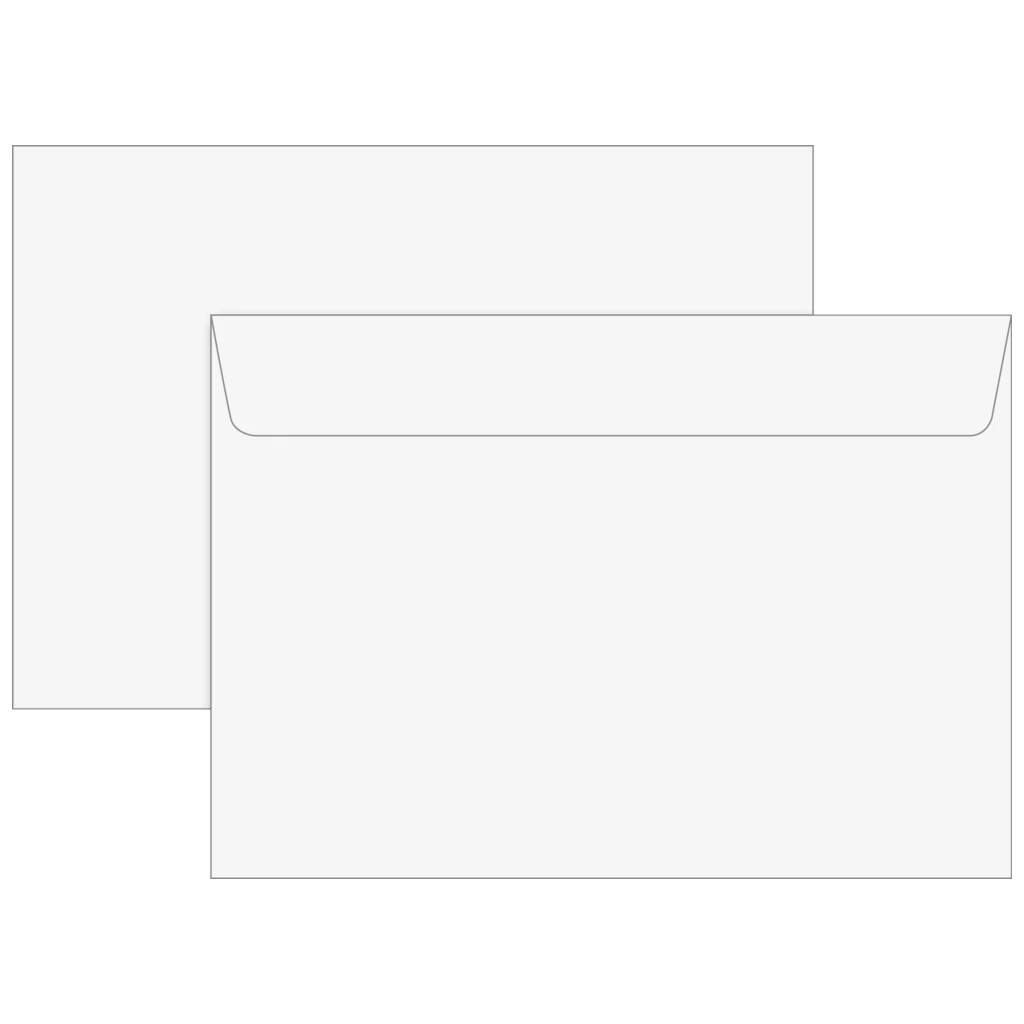 Kuvert | 162×114 mm, C6, 75 g/m², vit, 25 styck