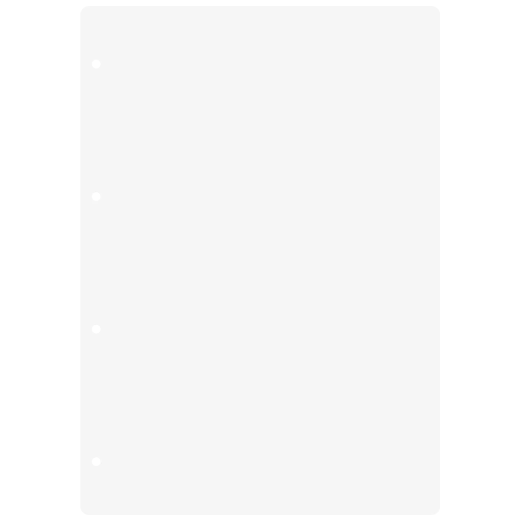 Inlagor till ringpärmar | A4, blank, vit, 50 blad
