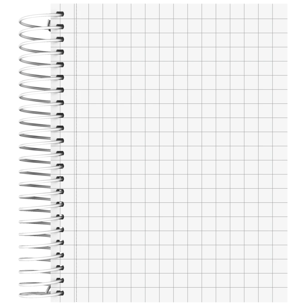 Anteckningsbok för college “Trend” | A6, rutat, 120 blad / 240 sidor, sorterat