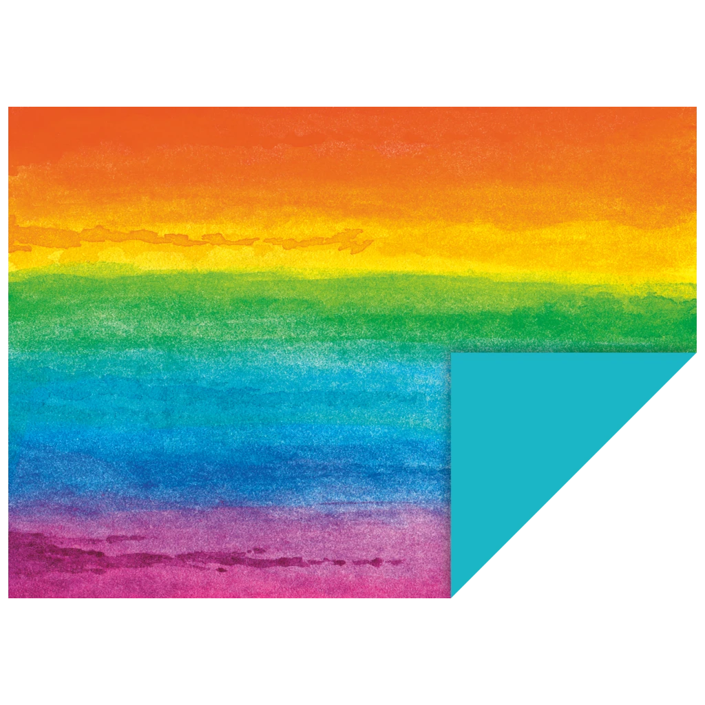 Motivkartong “Aqua Rainbow” | 50×70 cm, 240 g/m², brokig