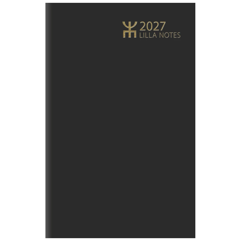 Fickkalender Lilla Notes | 7,2×10,2 cm, kartong, svart